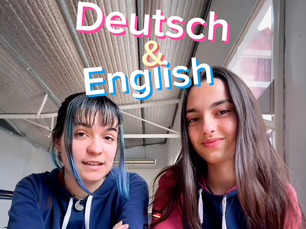 Tiktoks comparando el inglés y el alemán